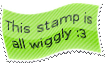 Wiggly stamp